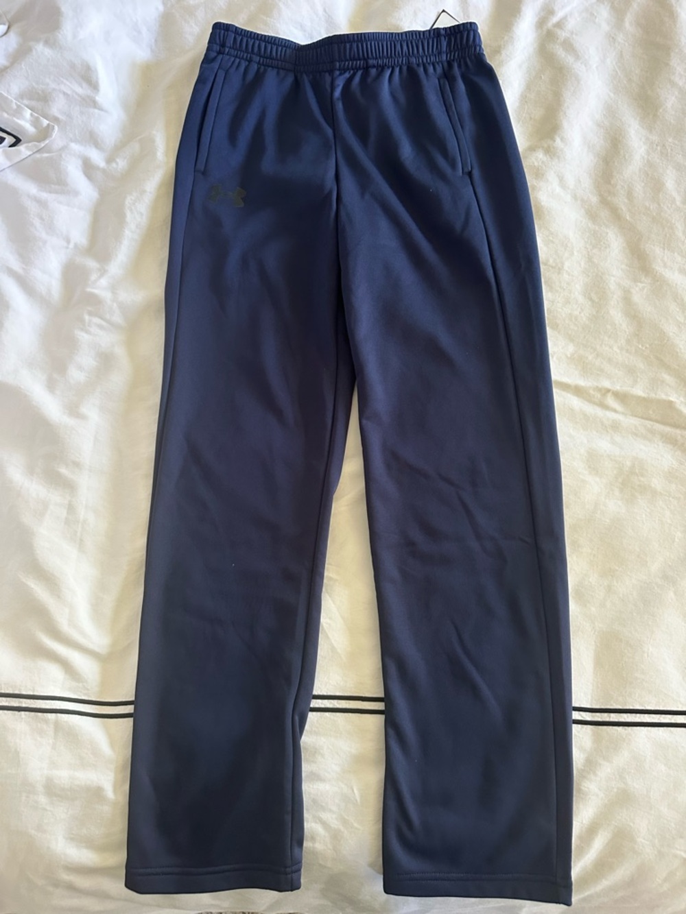 NWT - Under Armour Navy Blue Track Pants - size L